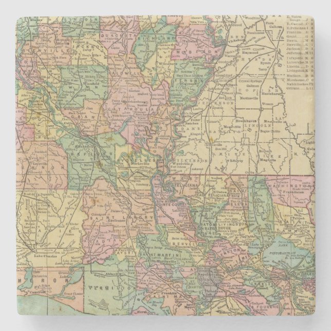 Porta-copo De Pedra Louisiana 10 (Frente)