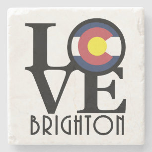 Porta-copo De Pedra LOVE Brighton Colorado