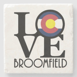Porta-copo De Pedra LOVE Broomfield Colorado