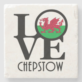 Porta-copo De Pedra LOVE Chepstow