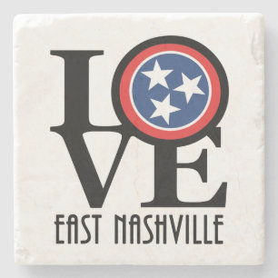 Porta-copo De Pedra LOVE East Nashville