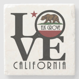 Porta-copo De Pedra LOVE Elk Grove California