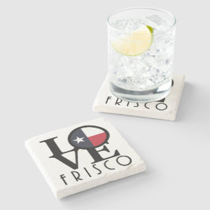 Porta-copo De Pedra LOVE Frisco Texas