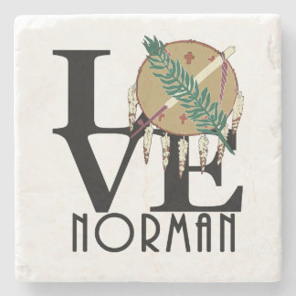 Porta-copo De Pedra LOVE Norman Oklahoma