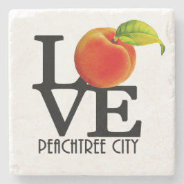 Porta-copo De Pedra LOVE Peachtree City
