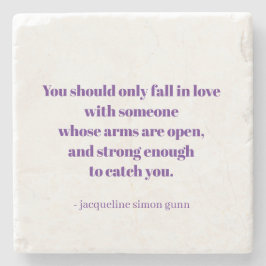 Porta-copo De Pedra Love quote