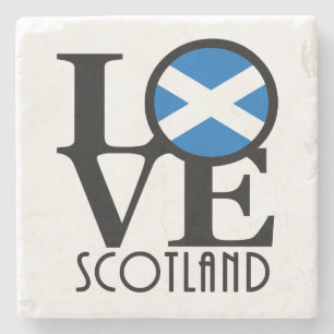 Porta-copo De Pedra LOVE Scotland
