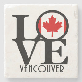 Porta-copo De Pedra LOVE Vancouver (Sinalizador do Canadá)