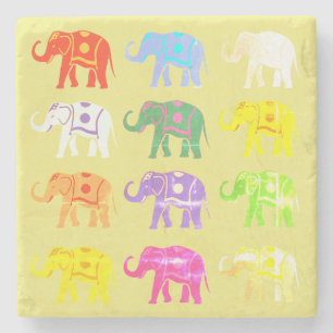 Porta-copo De Pedra Lucky Elephant