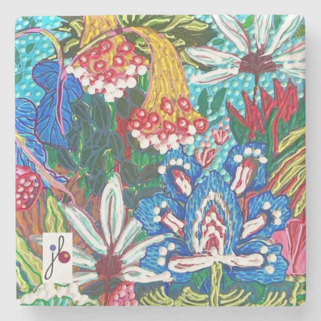 Porta-copo De Pedra "Lush Life"  (Frente)