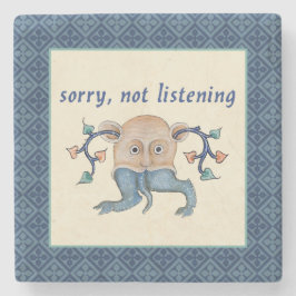 Porta-copo De Pedra Luttrell Psalter Critter Stone Porta copos