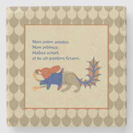 Porta-copo De Pedra Luttrell Psalter Stone Porta copos