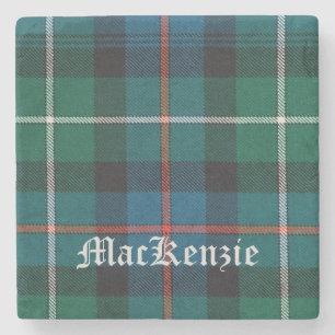 Porta-copo De Pedra MacKenzie, MacKenzie Scottish Tartan, MacKenzie