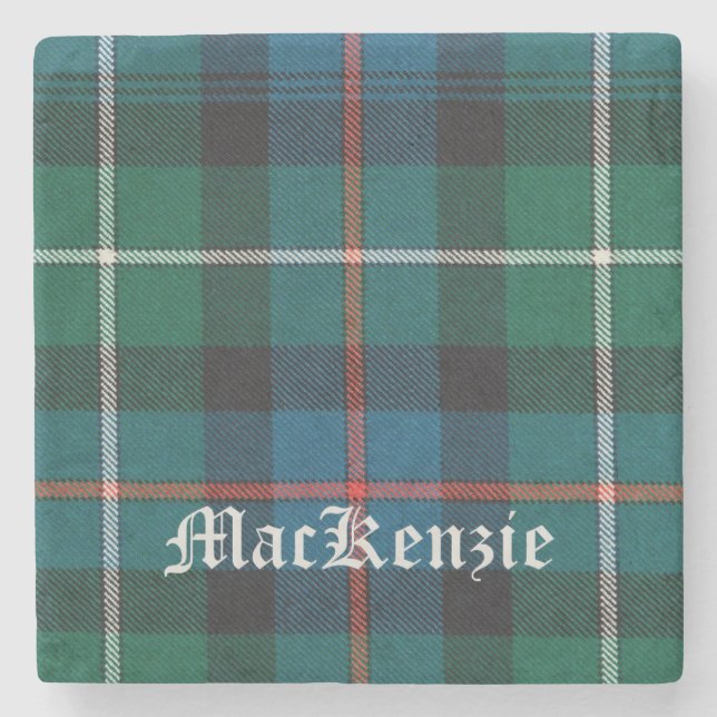 Porta-copo De Pedra MacKenzie, MacKenzie Scottish Tartan, MacKenzie (Frente)