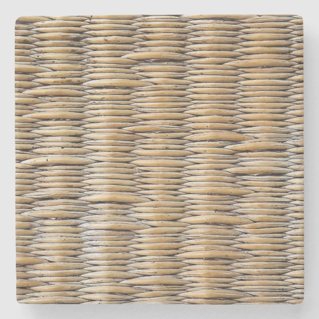 Porta-copo De Pedra Macro de Tecido de Cesta (Frente)