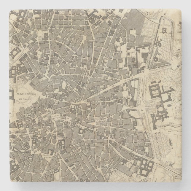 Porta-copo De Pedra Madrid, espanha (Frente)