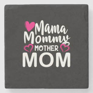 Porta-copo De Pedra Mãe de Arte Mãe Mamãe Mãe