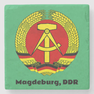 Porta-copo De Pedra Magdeburg, DDR, Magdeburg, Alemanha (Ossi)