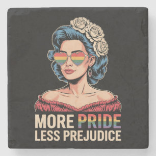 Porta-copo De Pedra Mais Orgulho Menos Preconceito LGBTQ Orgulho Aliad
