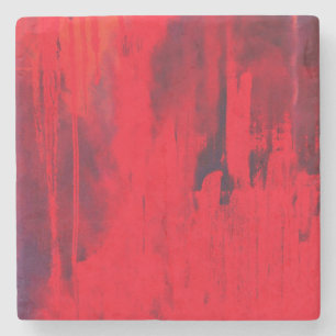 Porta-copo De Pedra Mais vermelho por favor