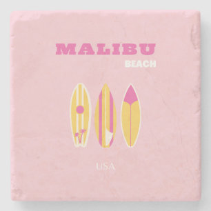 Porta-copo De Pedra Malibu, Praia Malibu, Papoila, Rosa