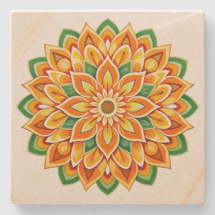 Porta-copo De Pedra Mandala