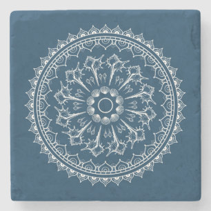 Porta-copo De Pedra Mandala feita dos Seashells