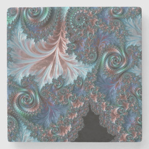 Porta-copo De Pedra Mandelbrot Fractal
