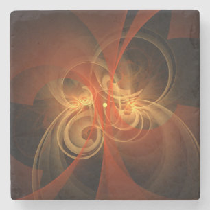 Porta-copo De Pedra Manhã, Abstrato de Arte Magia
