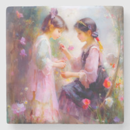 Porta-copo De Pedra Manhã em um Jardim