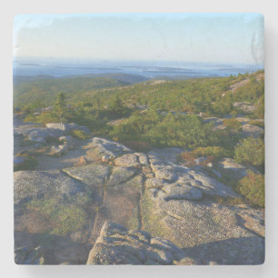 Porta-copo De Pedra Manhã no topo da montanha Cadillac em Acadia