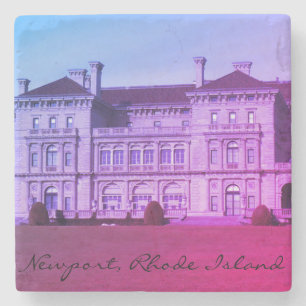 Porta-copo De Pedra Mansão de Newport, oceano da caminhada do penhasc