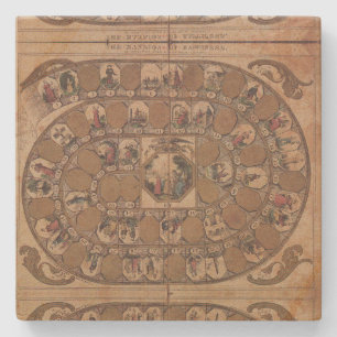 Porta-copo De Pedra Mansion of Happiness - old game