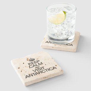 PORTA-COPO DE PEDRA MANTENHA CALMA E VISITE ANTÁRTICA