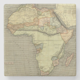Porta-copo De Pedra Mapa antigo antigo inspirado