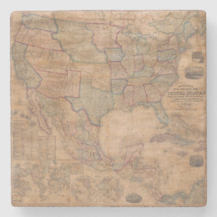 Porta-copo De Pedra Mapa antigo antigo inspirado (13)