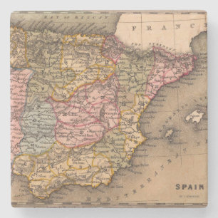 Porta-copo De Pedra Mapa antigo antigo inspirado (5)