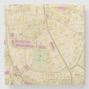 Porta-copo De Pedra Mapa de Boston 7