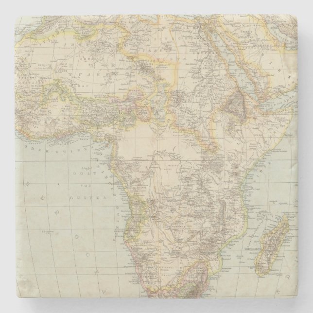Porta-copo De Pedra Mapa do atlas de África (Frente)