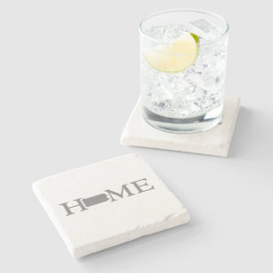 Porta-copo De Pedra Mapa do Estado da Pensilvânia em Forma de Letra Wo