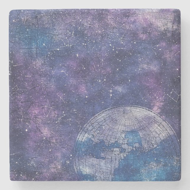 Porta-copo De Pedra Mapa do Mundo Celestial Roxo (12) (Frente)