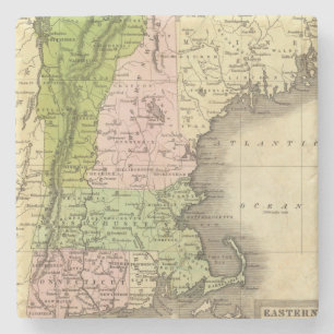Porta-copo De Pedra Mapa oriental de Olney dos estados