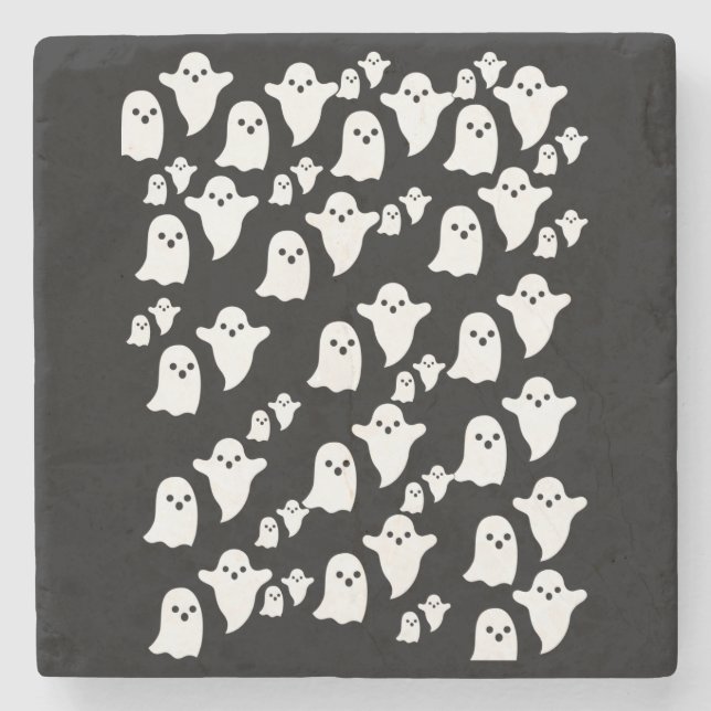 Porta-copo De Pedra Marble Stone Porta copos Halloween (Frente)
