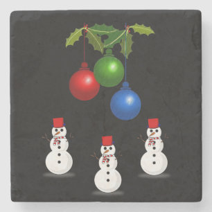 Porta-copo De Pedra Marble Stone Porta copos Natal