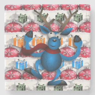 Porta-copo De Pedra Marble Stone Porta copos Natal