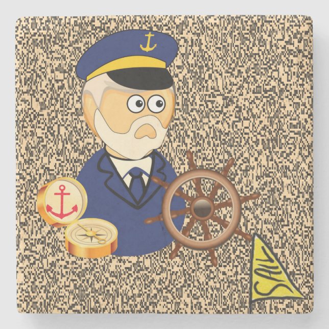 Porta-copo De Pedra Marble Stone Porta copos Navegando (Frente)