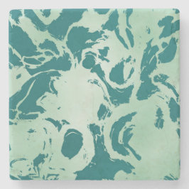 Porta-copo De Pedra Marble Verde