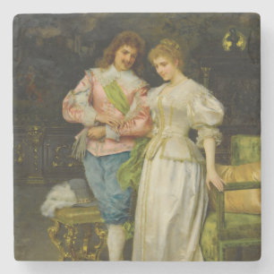 Porta-copo De Pedra Marido e Esposa Betrothed (Casamento e Casamento)