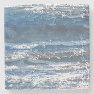 Porta-copo De Pedra mármore azul-cinza