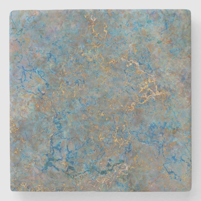 Porta-copo De Pedra Mármore luxuoso do Lazuli de Lapis (Frente)